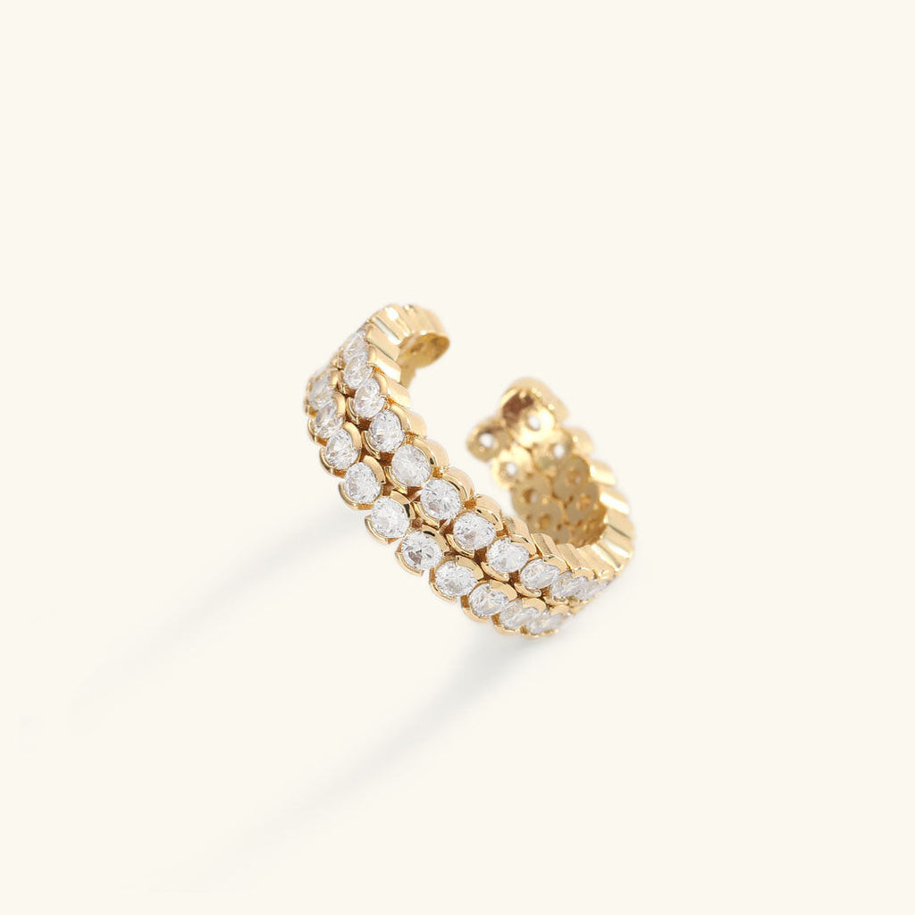 Cassandra Studded Ouro Anel