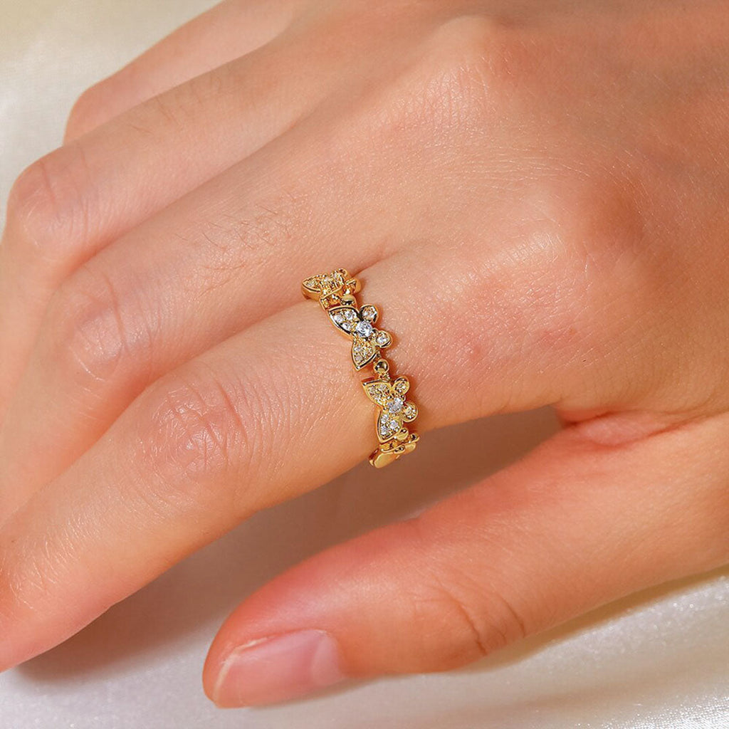 Colleen Butterfly Ouro Anel