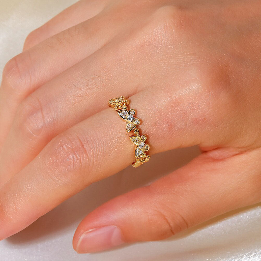 Colleen Butterfly Ouro Anel