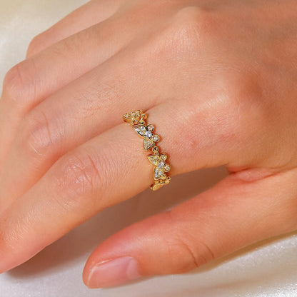 Colleen Butterfly Ouro Anel
