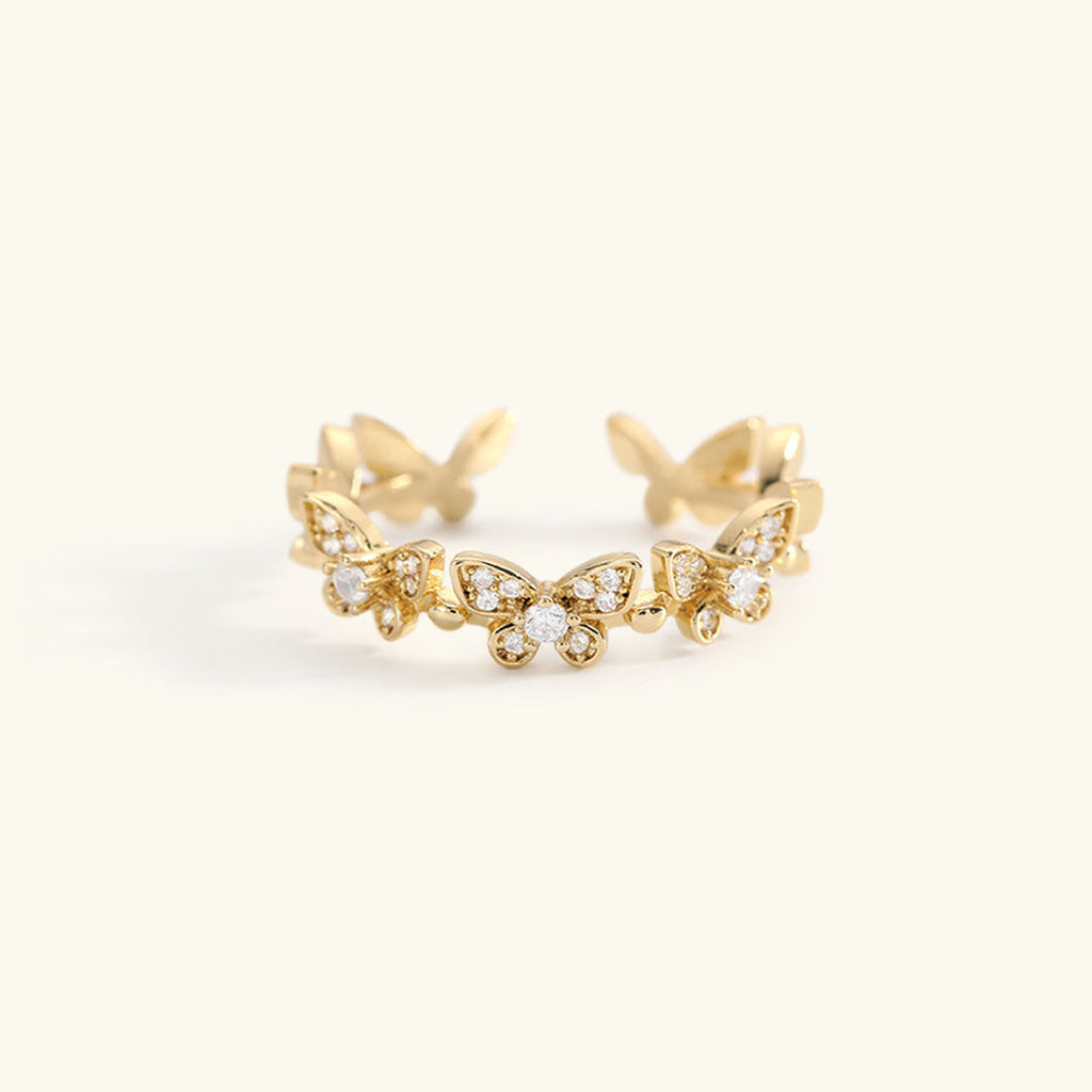 Colleen Butterfly Ouro Anel