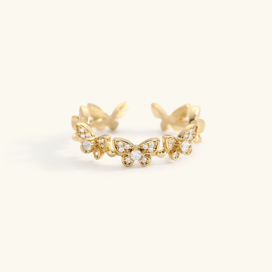 Colleen Butterfly Ouro Anel