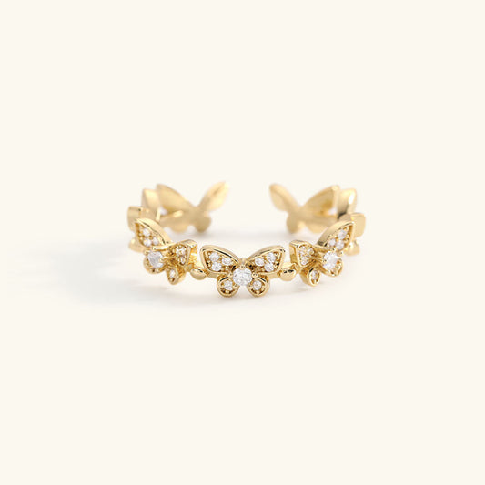 Colleen Butterfly Ouro Anel