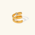 Davina Ouro Serpent Anel