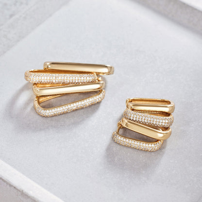 Icon Pave Argolas | Ouro