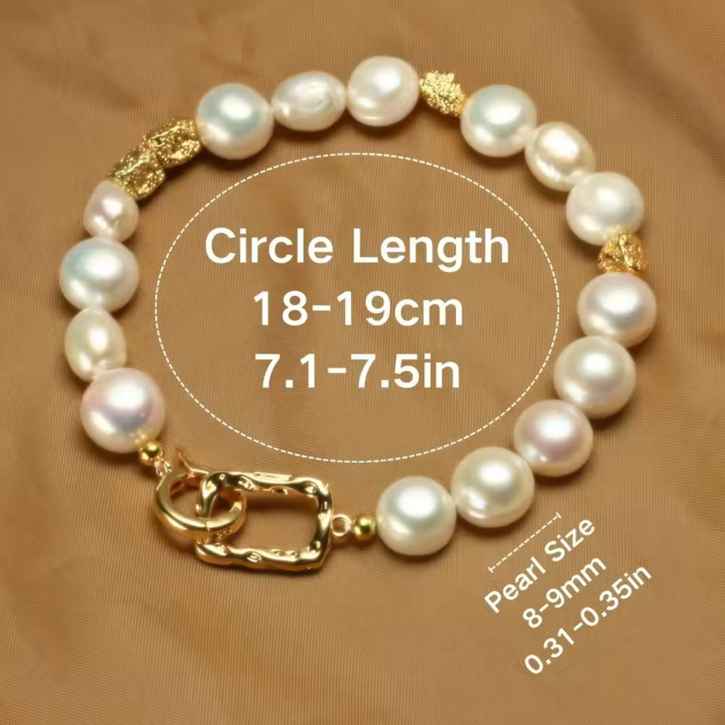 Freshwater Baroque Pérolas Pulseira