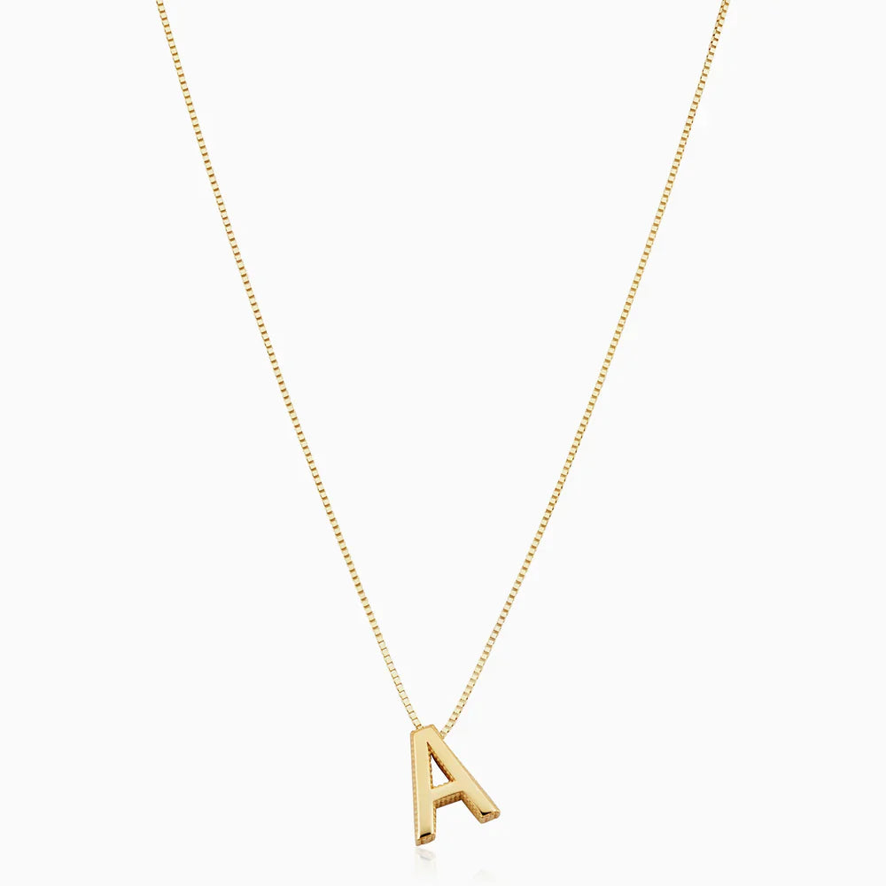 Love letter initial colar | Ouro