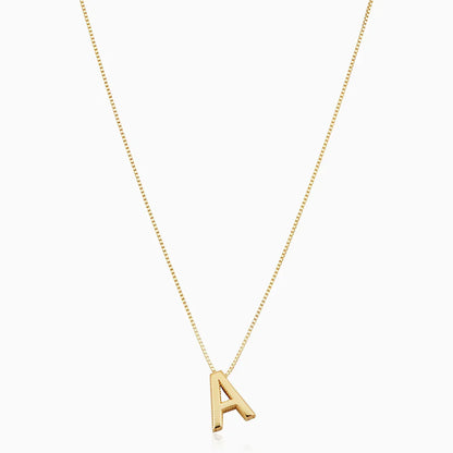 Love letter initial colar | Ouro