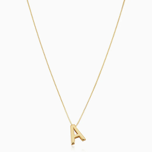 Love letter initial colar | Ouro