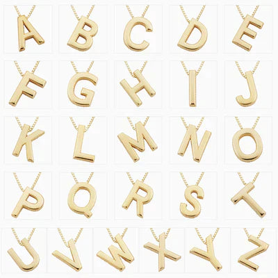 Love letter initial colar | Ouro