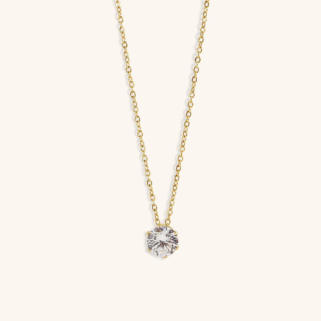 Kyla Solitaire Ouro Colar