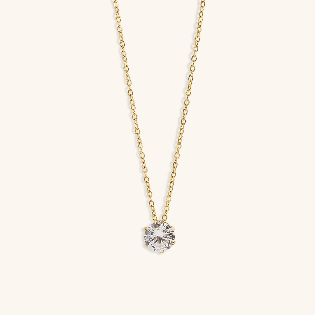 Kyla Solitaire Ouro Colar