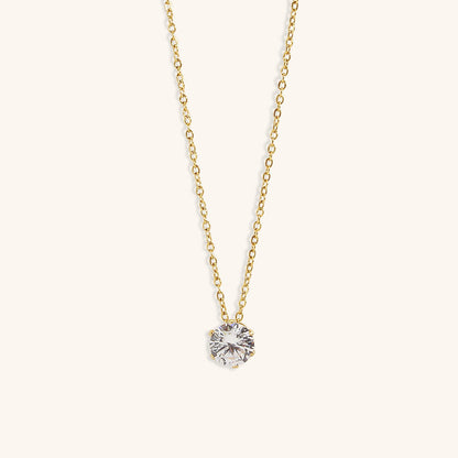 Kyla Solitaire Ouro Colar