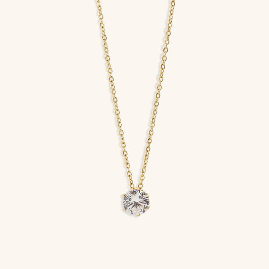 Kyla Solitaire Ouro Colar