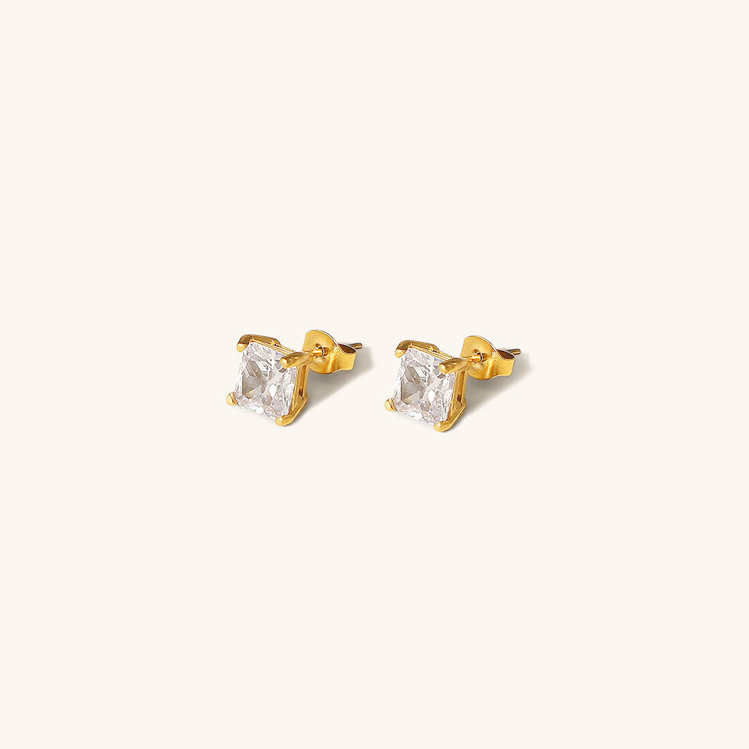 March Solitaire Ouro Brincos