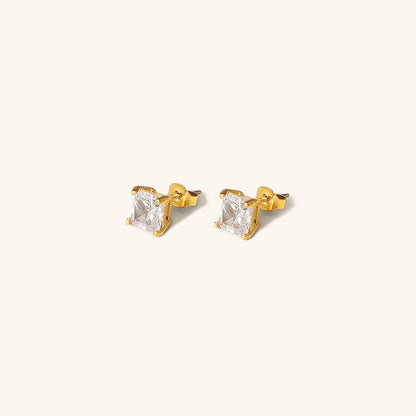 March Solitaire Ouro Brincos