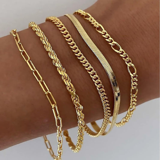 Ellis Renner Conjunto de Pulseiras | Ouro