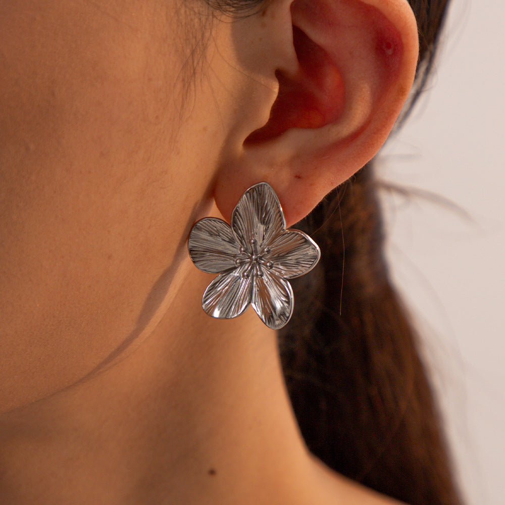 Alice Flower Ouro Brincos