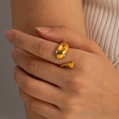 Etta Ouro Serpent Anel