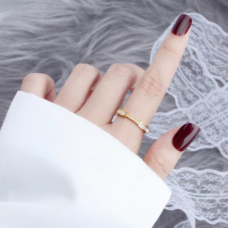 Gabrielle Diamante Simulant Ouro Anel