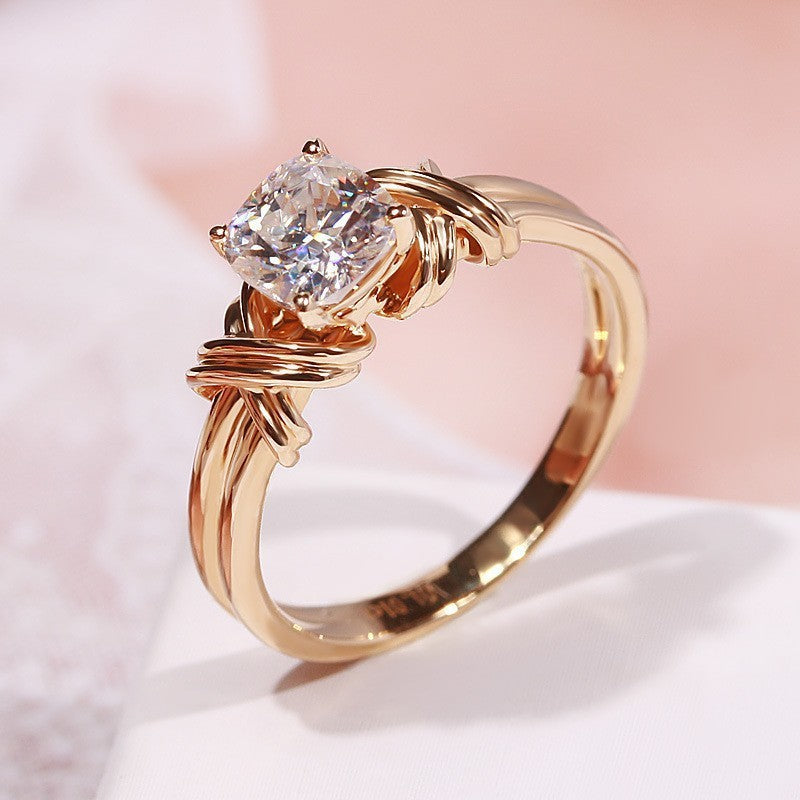 Knotted Band Statement Anel | Ouro