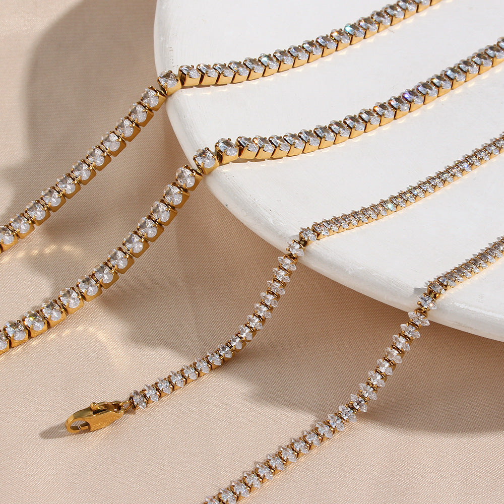 Wisteria Diamante Tennis Colar