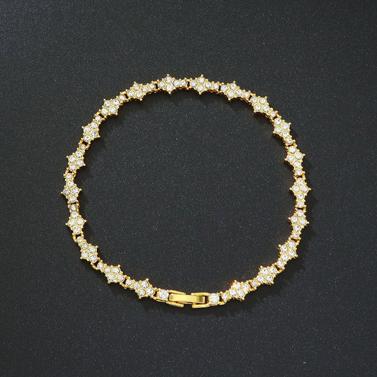 Classic Cluster Pulseira Tennis | Ouro