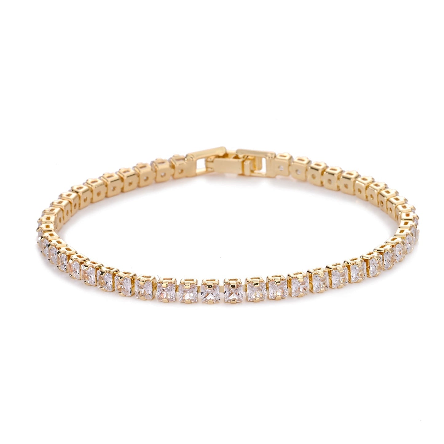 Square Pulseira Tennis | Ouro