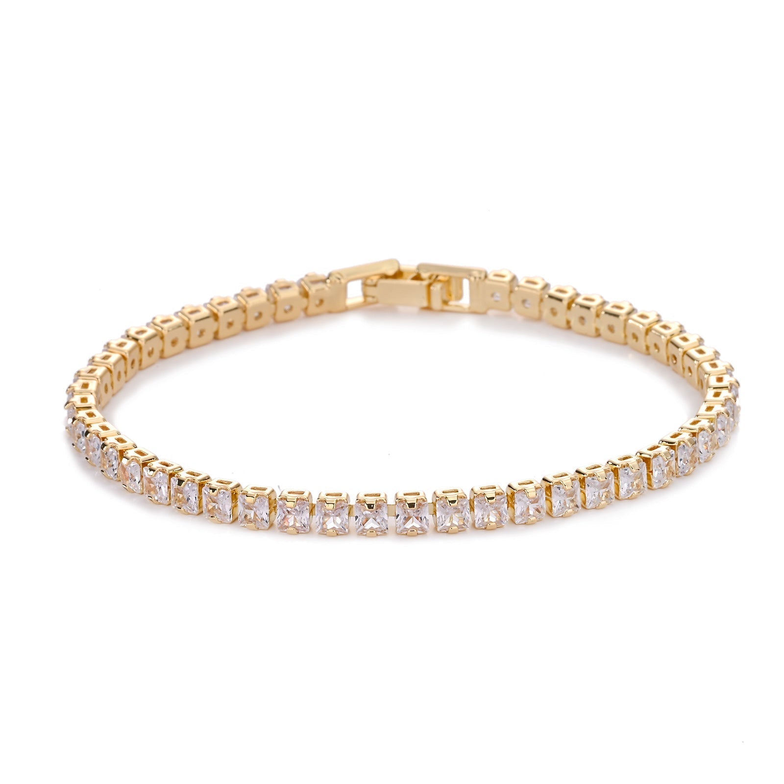 Square Pulseira Tennis | Ouro