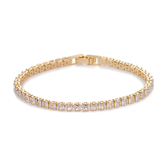 Square Pulseira Tennis | Ouro