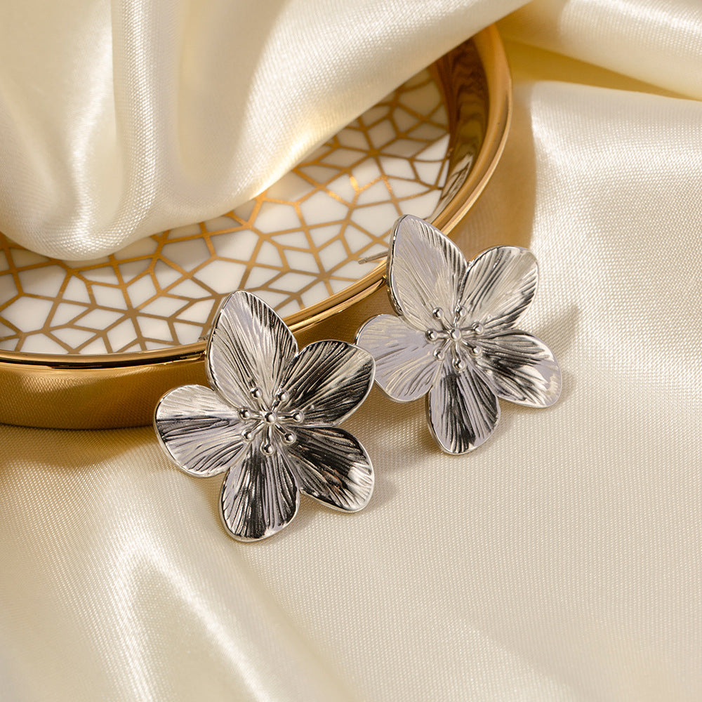 Alice Flower Ouro Brincos
