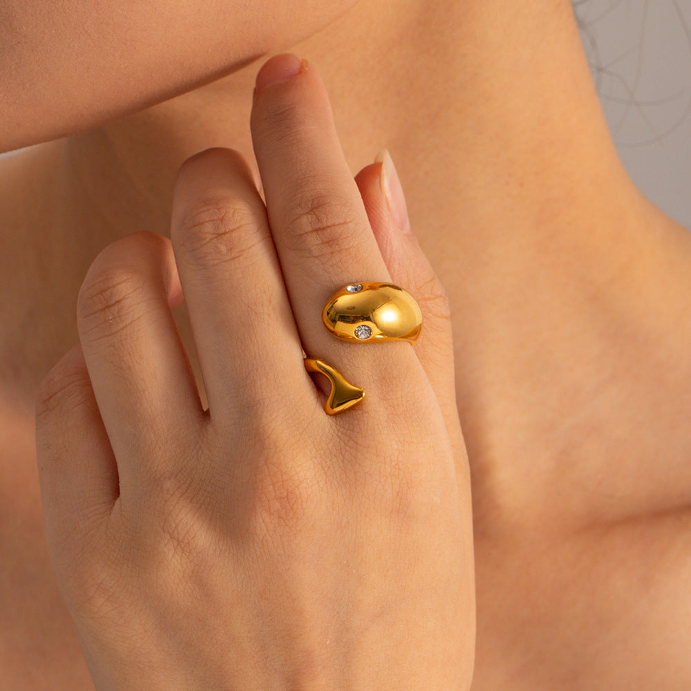 Etta Ouro Serpent Anel