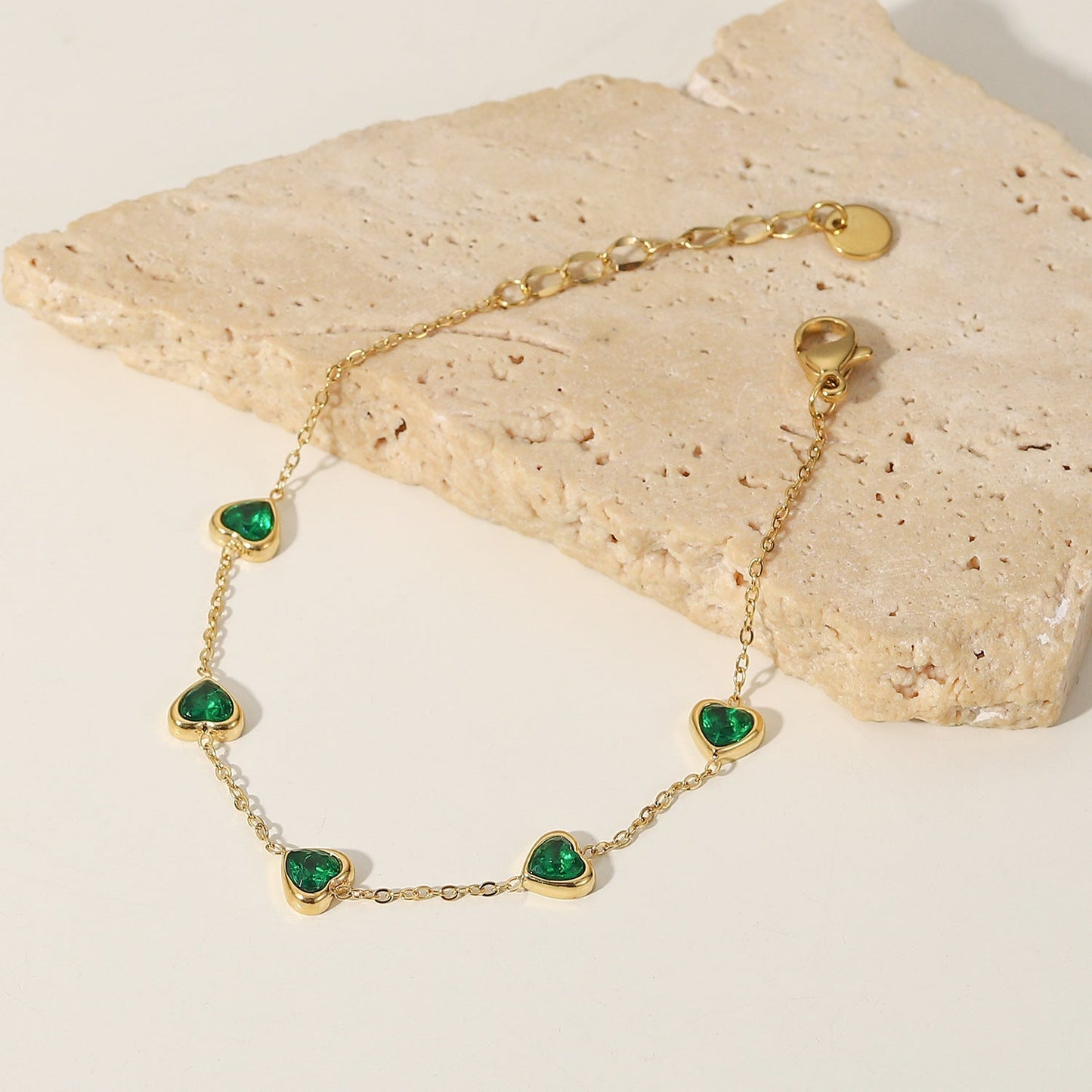 Francia Green Coração Pulseira