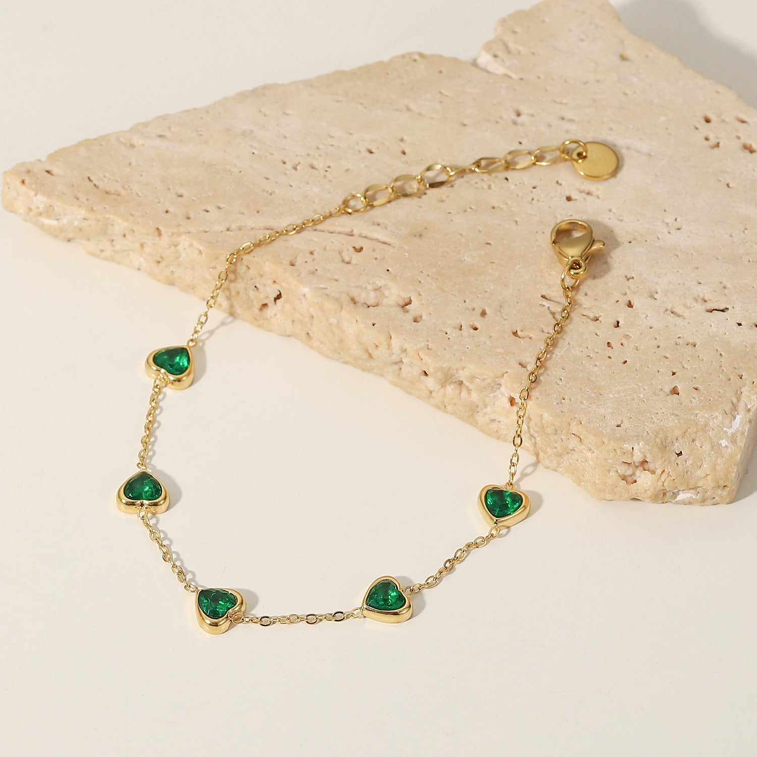 Francia Green Coração Pulseira