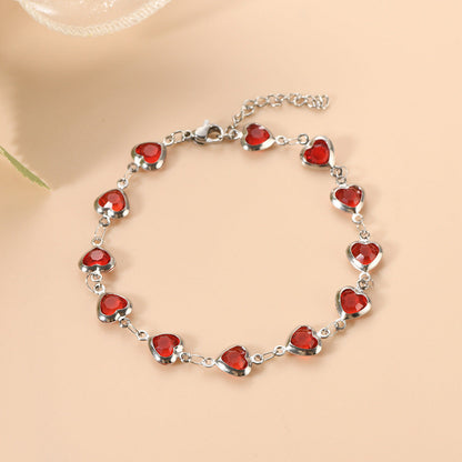 Ophelyra Garnetelle Pulseira | Branco Ouro