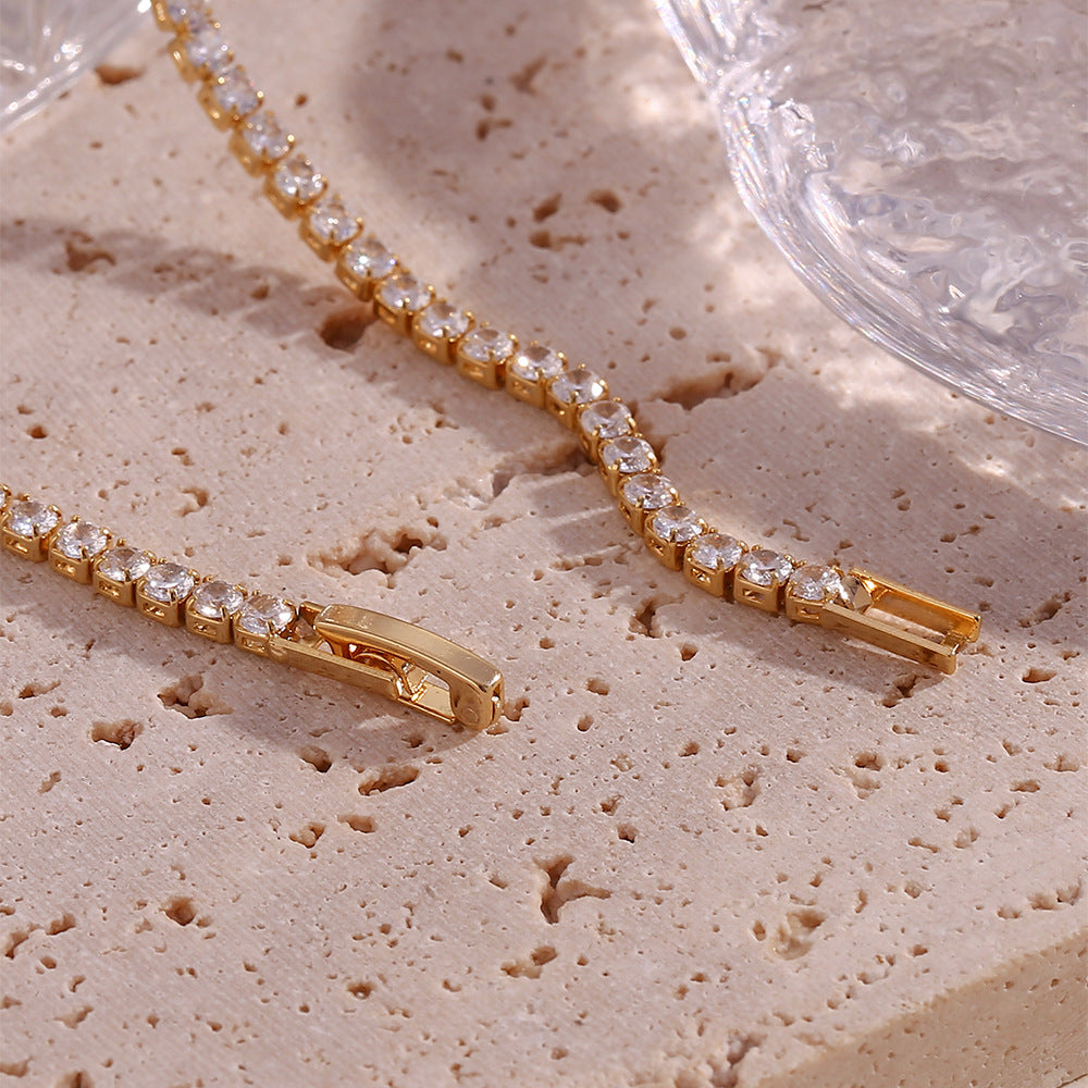 Isolde Diamante Tennis Colar