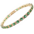 Esmeralda Trio Pulseira Tennis | Ouro