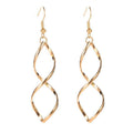 Spiral Dangle Brincos | Ouro