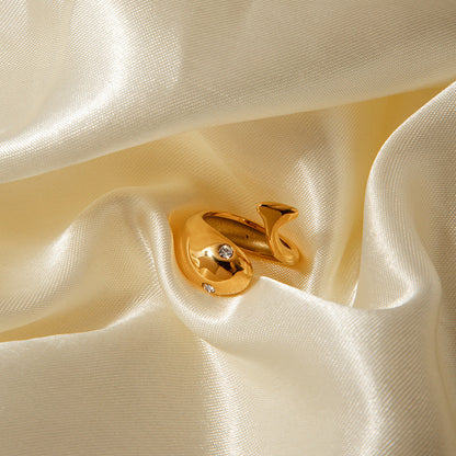 Etta Ouro Serpent Anel