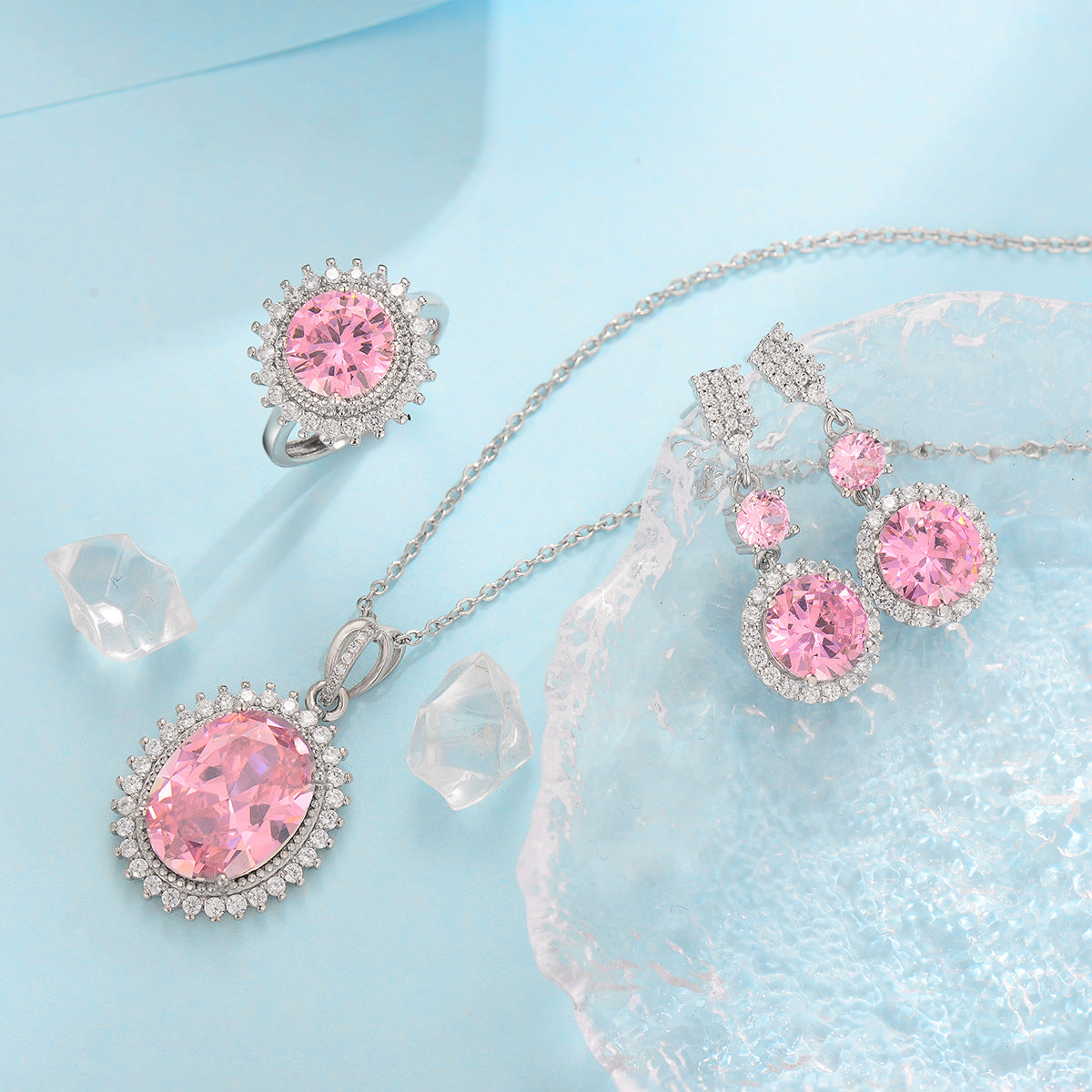 Aurielle Solwyn Blue Conjunto | Branco Ouro