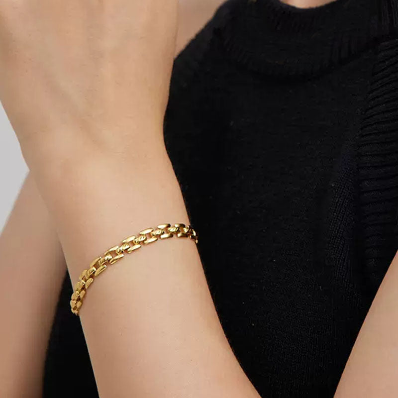Timepiece Chain Pulseira | Ouro