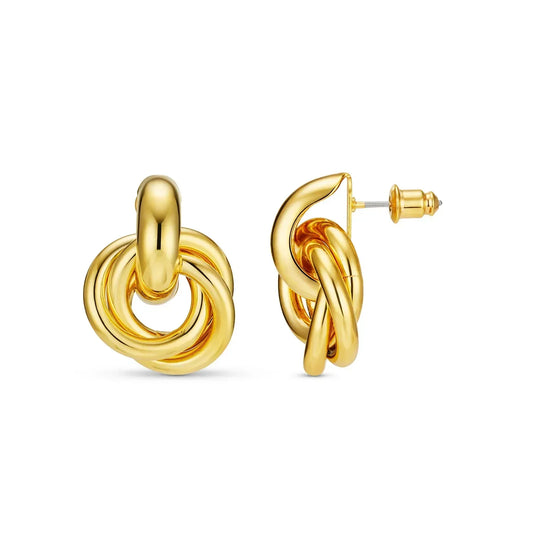Statement Interlocking Brincos | Ouro