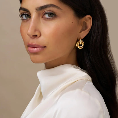 Statement Interlocking Brincos | Ouro