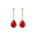Rubi Teardrop Brincos | Rose Ouro