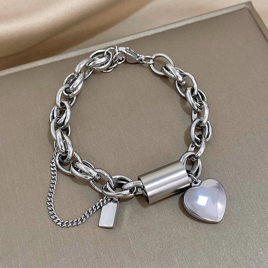 Heartened Chunky Pulseira | Ouro