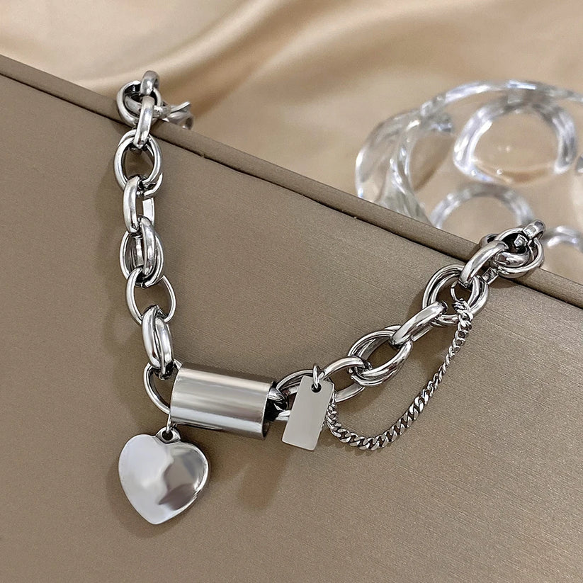 Heartened Chunky Pulseira | Ouro
