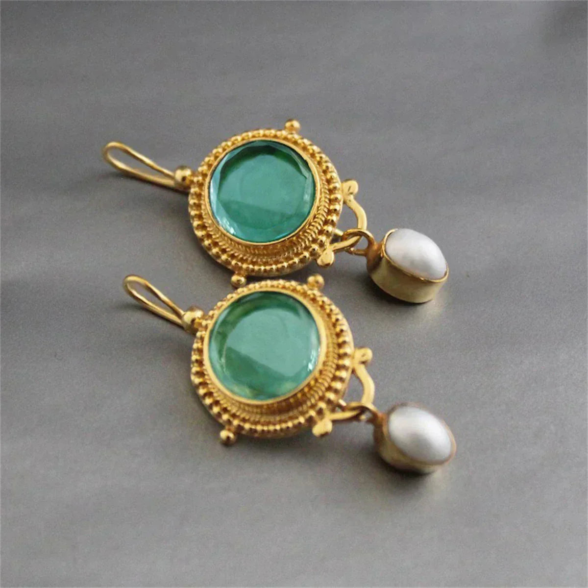 Treasured Turquesa Gem Brincos
