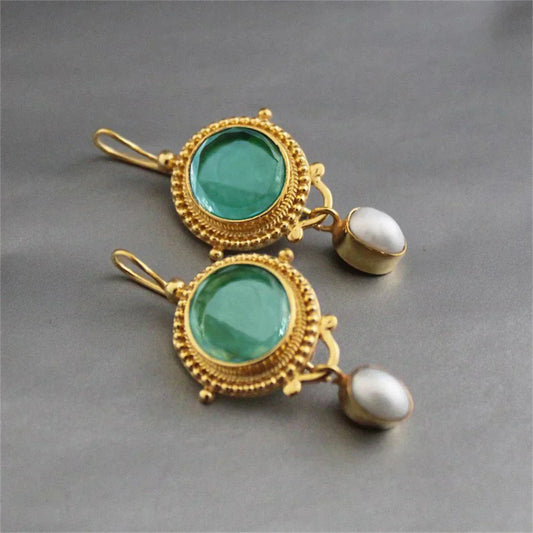 Treasured Turquesa Gem Brincos