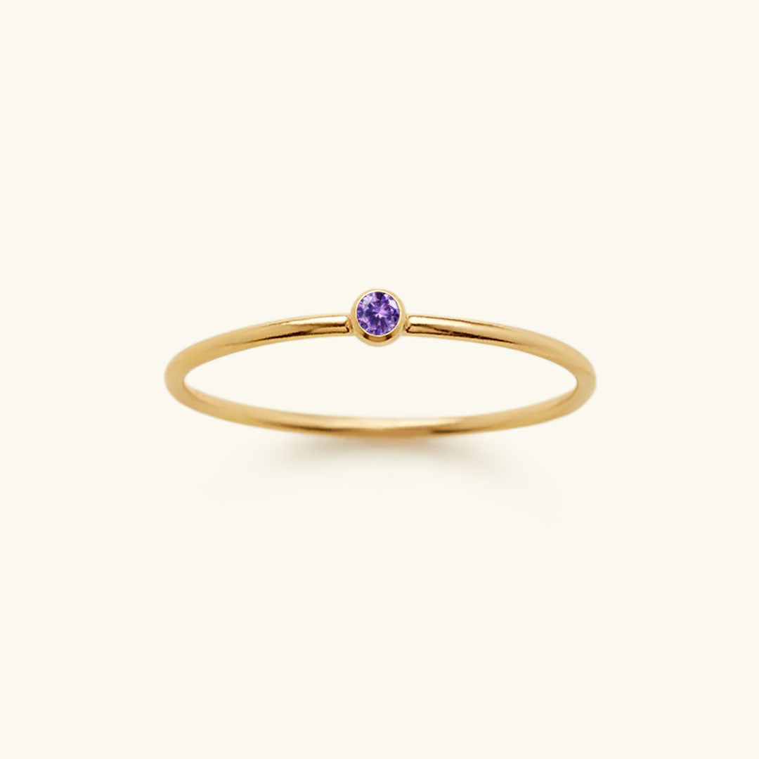 Amelia Birthstone Stacker Anel