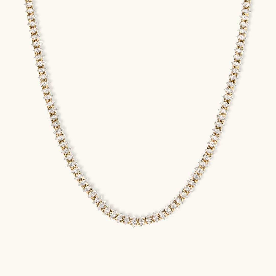 Wisteria Diamante Tennis Colar